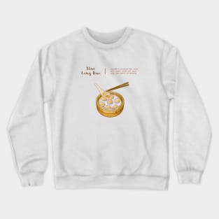 Taiwan Street Food 台灣小吃 - Xiao Long Bao Illustration 小籠包美食插畫 Crewneck Sweatshirt